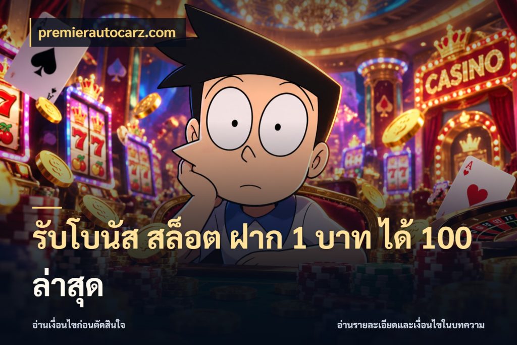 รับโบนัส สล็อต ฝาก 1 บาท ได้ 100 ล่าสุด สีสันของโปรฝากและยอดรับ ในมุม premierautocarz.com