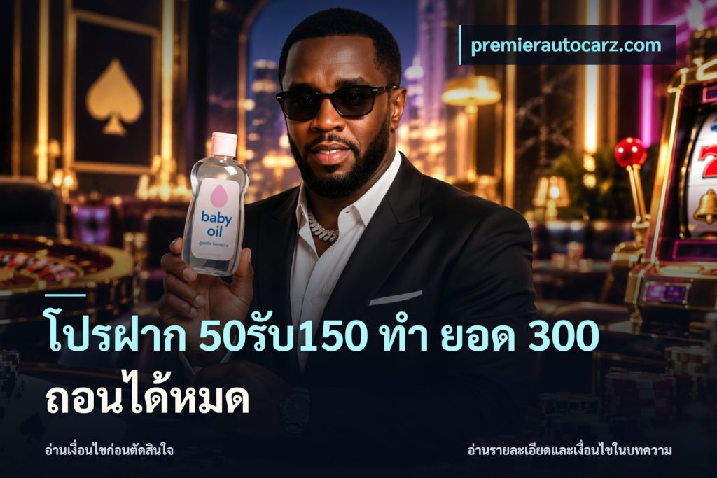 โปรฝาก 50รับ150 ทํา ยอด 300 ถอนได้หมด