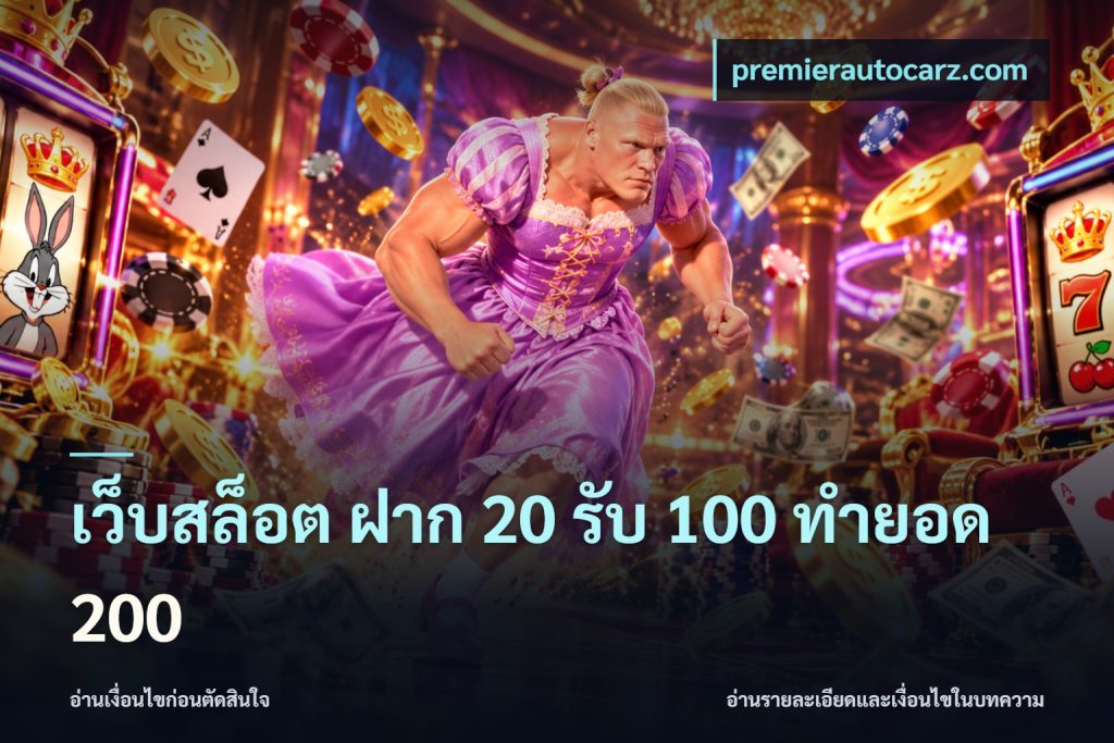 เว็บสล็อต ฝาก 20 รับ 100 ทำยอด 200