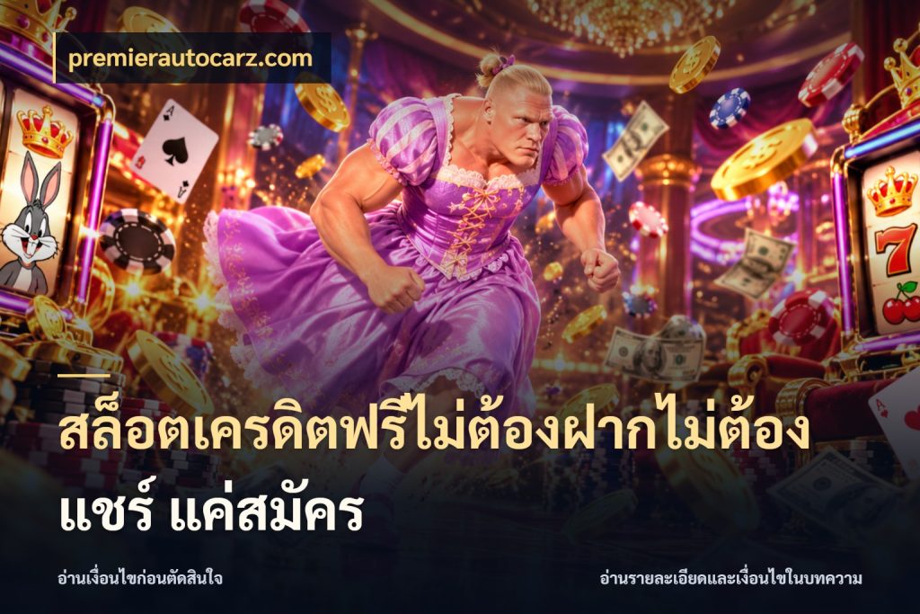 สล็อตเครดิตฟรีไม่ต้องฝากไม่ต้องแชร์ แค่สมัคร premierautocarz.com สีสันของเครดิตฟรีและเกมแนวที่ชอบ