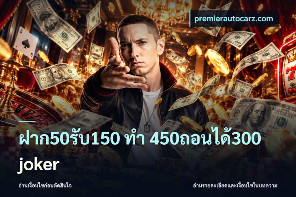 ฝาก50รับ150 ทํา 450ถอนได้300 joker