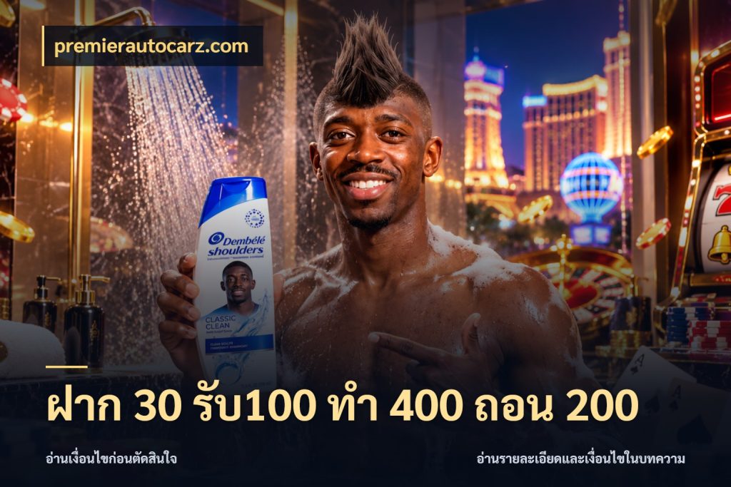 ฝาก 30 รับ100 ทํา 400 ถอน 200 โปรยอดรับที่สายเกมสนใจ ในมุม premierautocarz.com