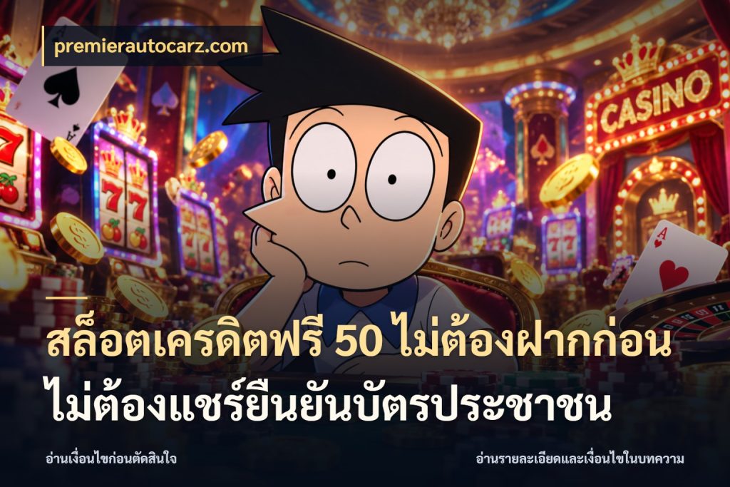 สล็อตเครดิตฟรี 50 ไม่ต้องฝากก่อนไม่ต้องแชร์ยืนยันบัตรประชาชน รู้จักยอดและขอบเขตของเครดิตฟรี ในมุม premierautocarz.com