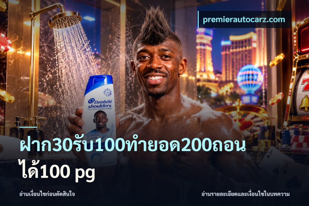 ฝาก30รับ100ทํายอด200ถอนได้100 pg