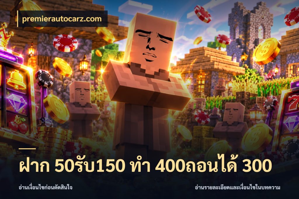 ฝาก 50รับ150 ทํา 400ถอนได้ 300 รูปแบบโบนัสกับสิทธิ์ของสายเกม กับ premierautocarz.com