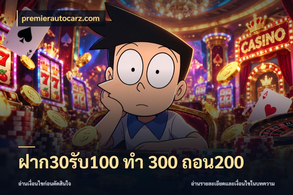 ฝาก30รับ100 ทํา 300 ถอน200 premierautocarz.com ยอดฝากและยอดรับในมุมของคนชอบลุ้น