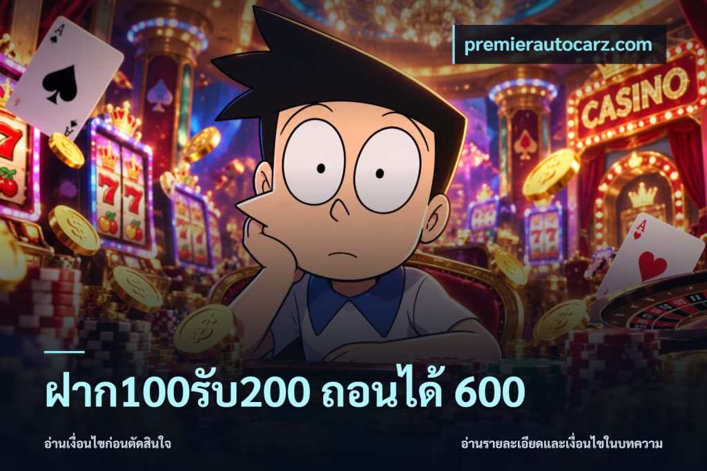 ฝาก100รับ200 ถอนได้ 600