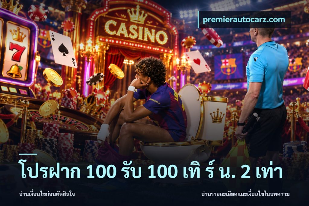 โปรฝาก 100 รับ 100 เทิ ร์ น. 2 เท่า