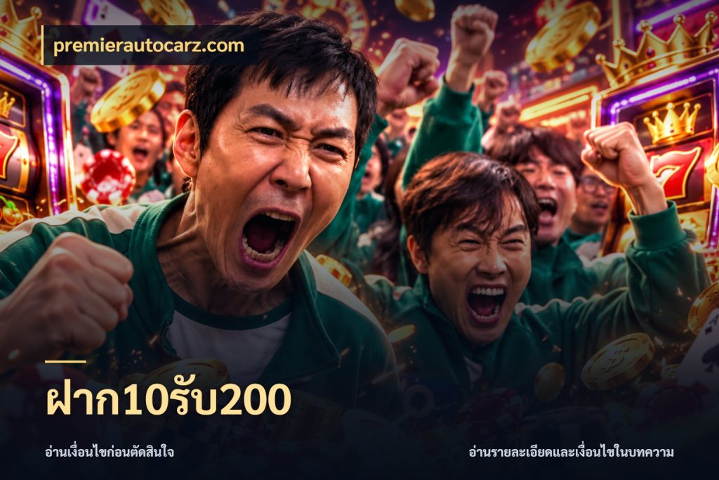 ฝาก10รับ200 ยอดฝากและยอดรับในมุมของคนชอบลุ้น สไตล์ premierautocarz.com