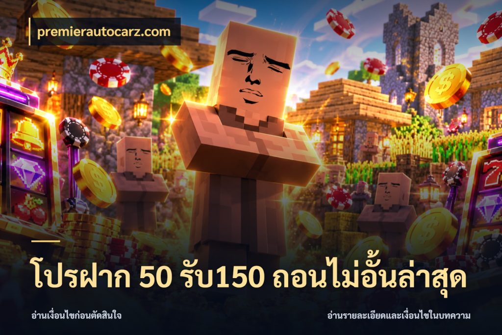 โปรฝาก 50 รับ150 ถอนไม่อั้นล่าสุด สีสันของโปรฝากและยอดรับ ในมุม premierautocarz.com