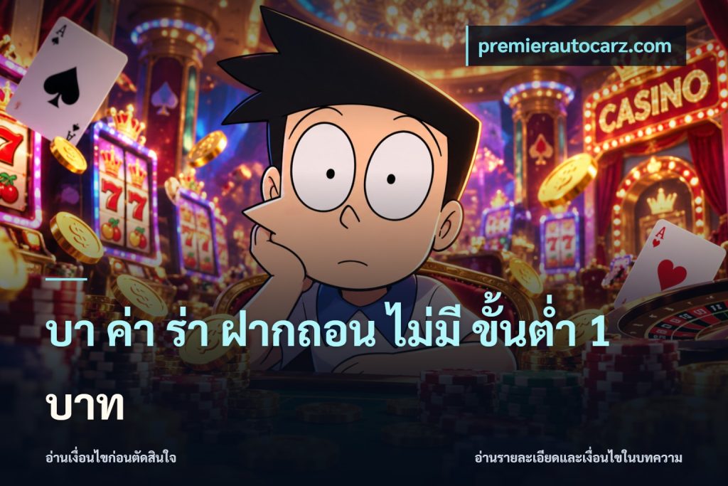 บา ค่า ร่า ฝากถอน ไม่มี ขั้นต่ำ 1 บาท