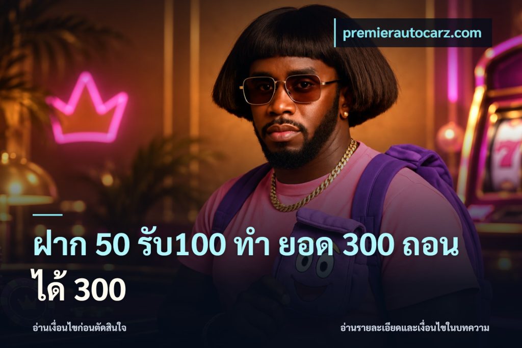 ฝาก 50 รับ100 ทํา ยอด 300 ถอนได้ 300