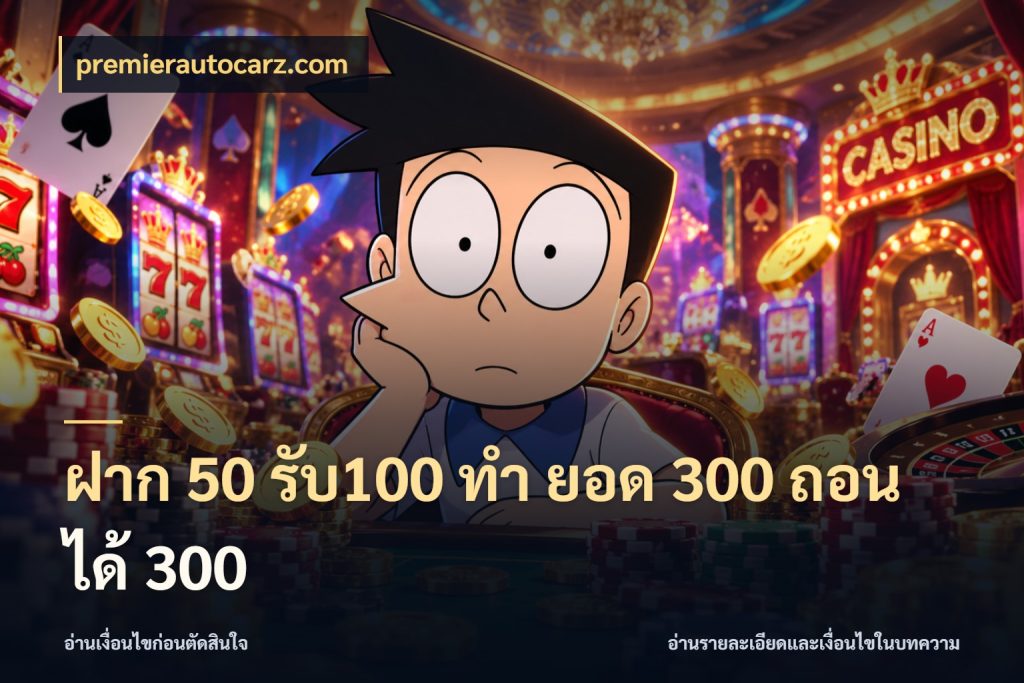 ฝาก 50 รับ100 ทํา ยอด 300 ถอนได้ 300 จับคู่โบนัสกับสไตล์เกมที่ชอบ สไตล์ premierautocarz.com