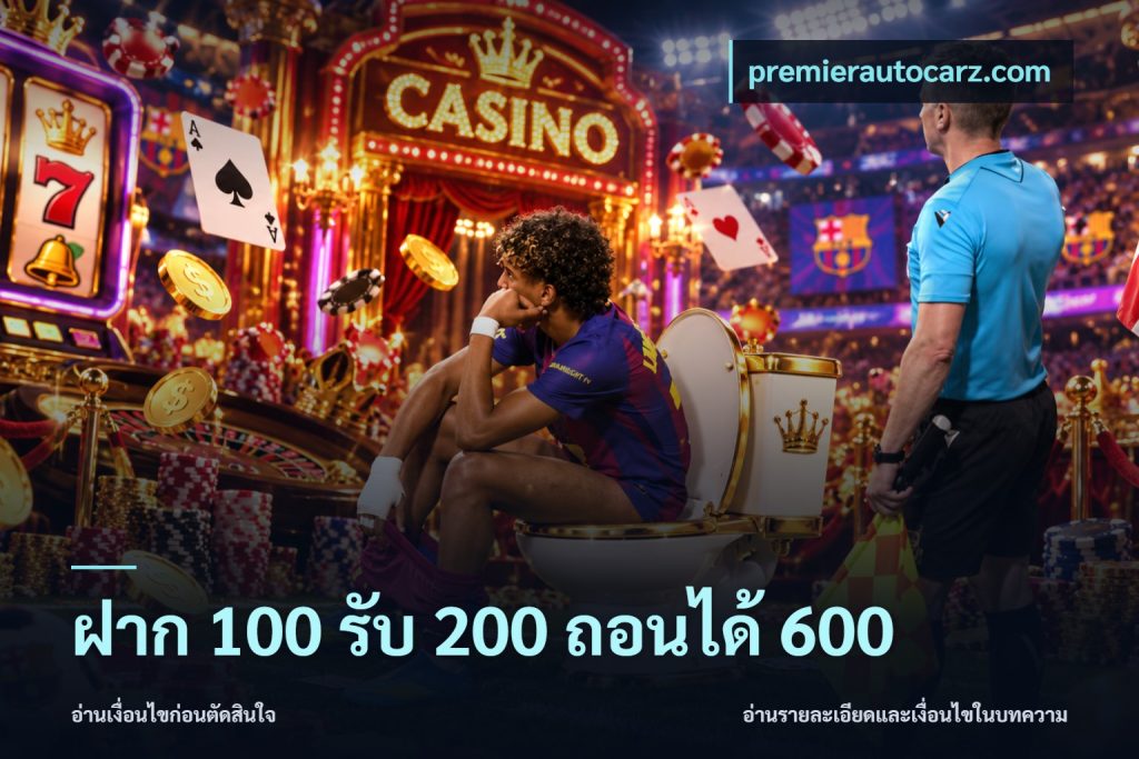 ฝาก 100 รับ 200 ถอนได้ 600