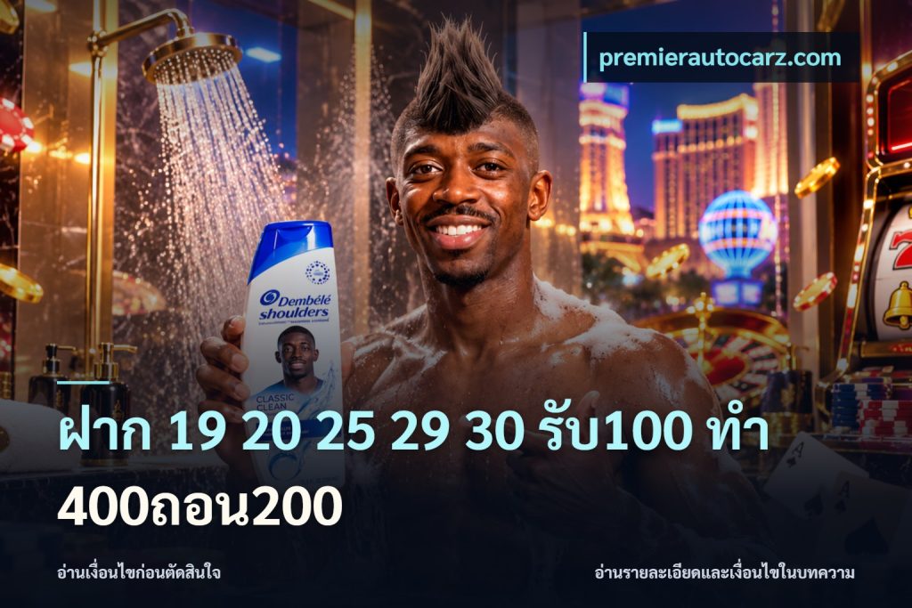 ฝาก 19 20 25 29 30 รับ100 ทำ 400ถอน200