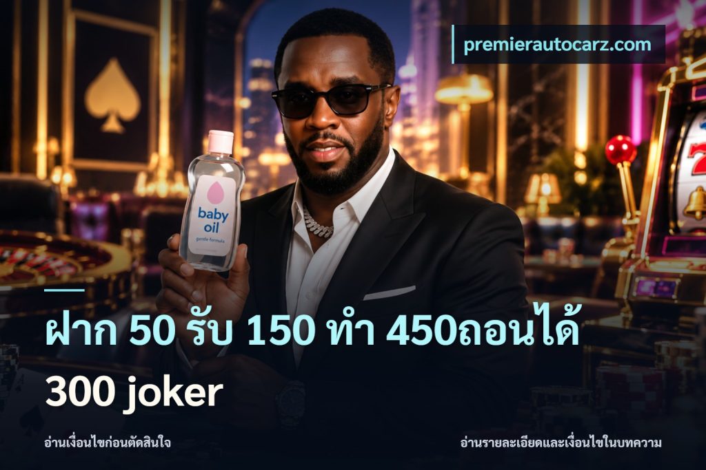 ฝาก 50 รับ 150 ทํา 450ถอนได้ 300 joker