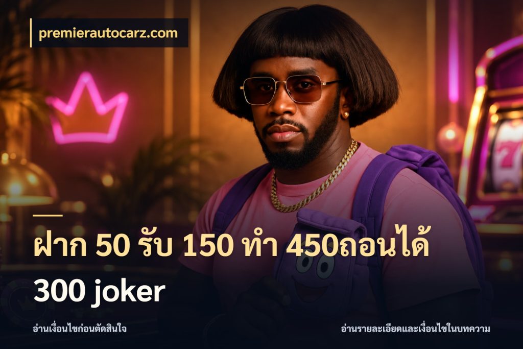 ฝาก 50 รับ 150 ทํา 450ถอนได้ 300 joker สายโบนัสเลือกจังหวะสนุกได้อย่างไร กับ premierautocarz.com
